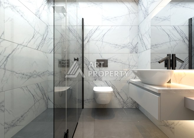 Старт строительства инвестиционного проекта с квартирами 0+1, 1+1, 2+1 в 520 метрах от моря. Томюк, Мерсин. - Ракурс 47