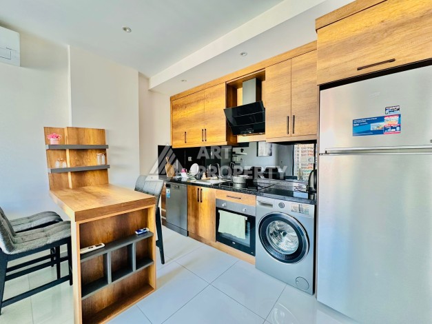 Квартира 1+1 в популярной резиденции, 55 кв.м. Махмутлар, Алания - Ракурс 3