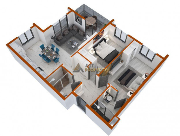 Новый жилой комплекс, класса люкс, со всеми удобствами в курортном городе Махмутлар,Алания. - Ракурс 19