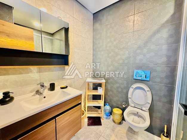 Квартира 1+1 в популярной резиденции, 55 кв.м. Махмутлар, Алания - Ракурс 12