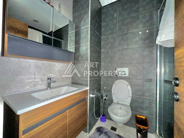 Квартира 1+1 в популярной резиденции, 55 кв.м. Махмутлар, Алания - Ракурс 13