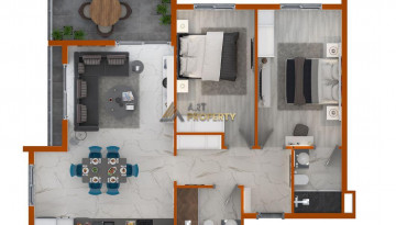 Новый жилой комплекс, класса люкс, со всеми удобствами в курортном городе Махмутлар,Алания. - Ракурс 21