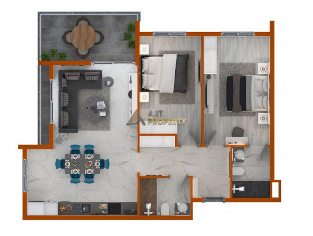 Новый жилой комплекс, класса люкс, со всеми удобствами в курортном городе Махмутлар,Алания. - Ракурс 20