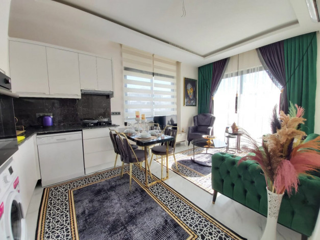 Меблированная квартира в новом доме рядом со Средиземным морем район Каргыджак, Алания,65 м2 - Ракурс 5