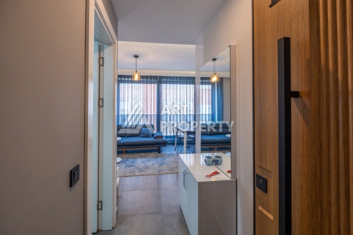 Уютная квартира 1+1 в 100 метрах от пляжа Клеопатры, 50 кв.м - Ракурс 2