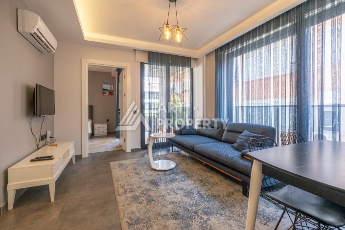 Уютная квартира 1+1 в 100 метрах от пляжа Клеопатры, 50 кв.м - Ракурс 5