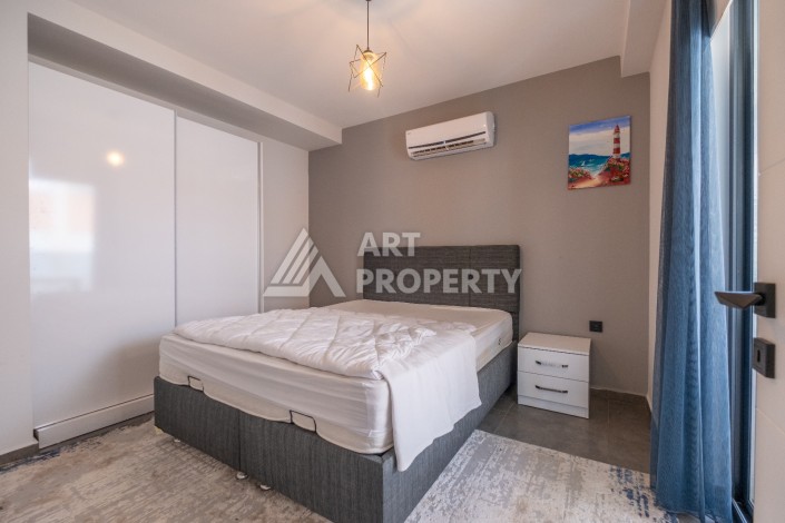 Уютная квартира 1+1 в 100 метрах от пляжа Клеопатры, 50 кв.м - Ракурс 7