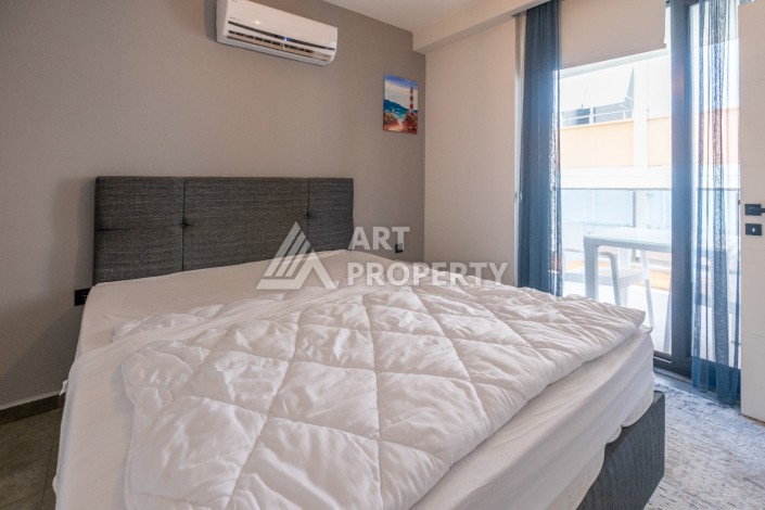 Уютная квартира 1+1 в 100 метрах от пляжа Клеопатры, 50 кв.м - Ракурс 8