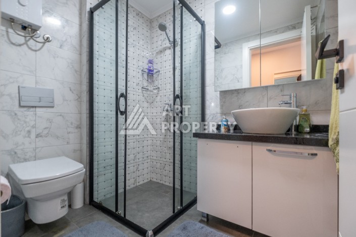 Уютная квартира 1+1 в 100 метрах от пляжа Клеопатры, 50 кв.м - Ракурс 9