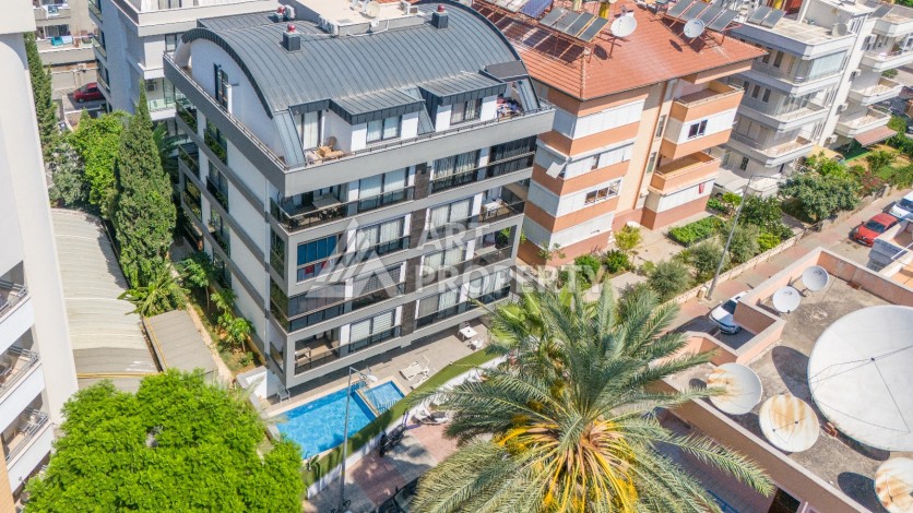 Уютная квартира 1+1 в 100 метрах от пляжа Клеопатры, 50 кв.м - Ракурс 10