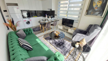 Меблированная квартира в новом доме рядом со Средиземным морем район Каргыджак, Алания,65 м2 - Ракурс 11