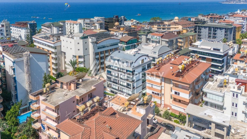 Уютная квартира 1+1 в 100 метрах от пляжа Клеопатры, 50 кв.м - Ракурс 13