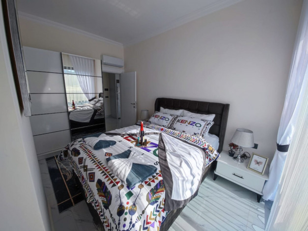 Меблированная квартира в новом доме рядом со Средиземным морем район Каргыджак, Алания,65 м2 - Ракурс 11