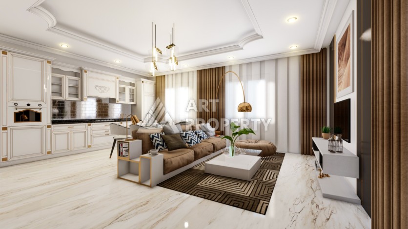 Готовые к проживанию квартиры 1+1 и дуплексы 2+1 в Махмутларе, 5 минут от моря - Ракурс 9