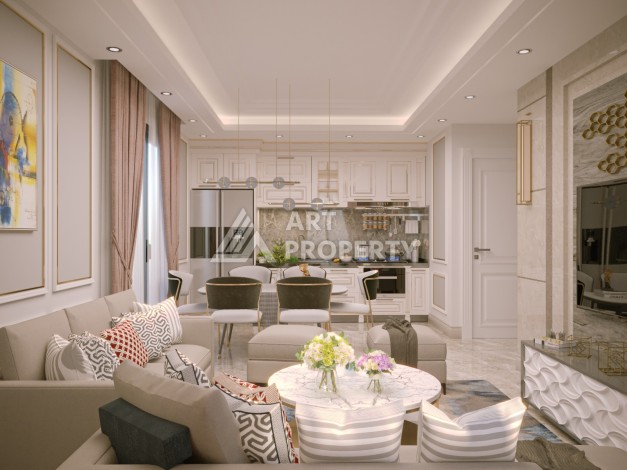 Готовые к проживанию квартиры 1+1 и дуплексы 2+1 в Махмутларе, 5 минут от моря - Ракурс 12