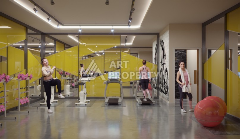 Готовые к проживанию квартиры 1+1 и дуплексы 2+1 в Махмутларе, 5 минут от моря - Ракурс 13