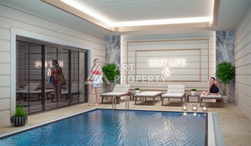 Готовые к проживанию квартиры 1+1 и дуплексы 2+1 в Махмутларе, 5 минут от моря - Ракурс 15