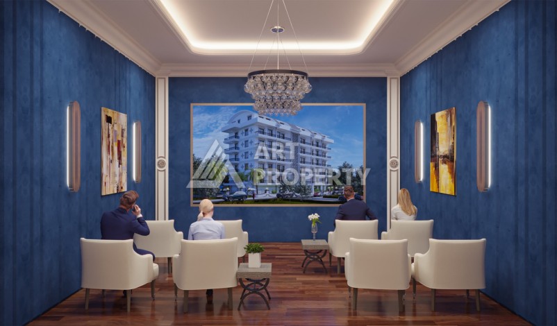 Готовые к проживанию квартиры 1+1 и дуплексы 2+1 в Махмутларе, 5 минут от моря - Ракурс 17