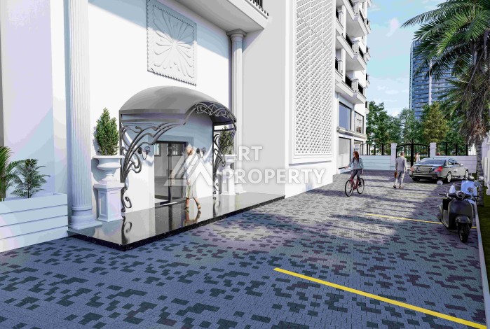 Современные квартиры 1+1 в новой резиденции от 53 до 60 кв.м. в центре Махмутлара - Ракурс 3