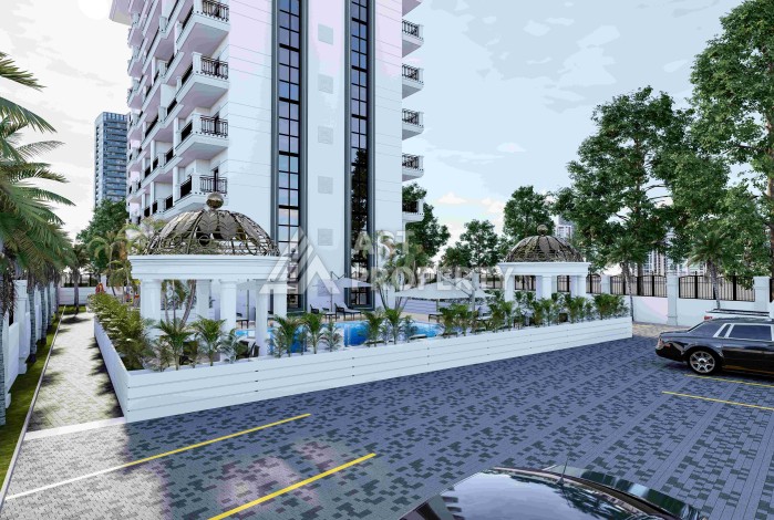 Современные квартиры 1+1 в новой резиденции от 53 до 60 кв.м. в центре Махмутлара - Ракурс 5