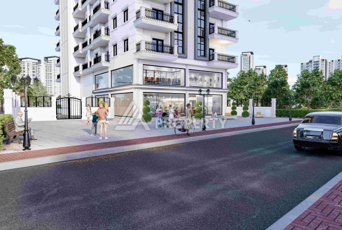 Современные квартиры 1+1 в новой резиденции от 53 до 60 кв.м. в центре Махмутлара - Ракурс 6