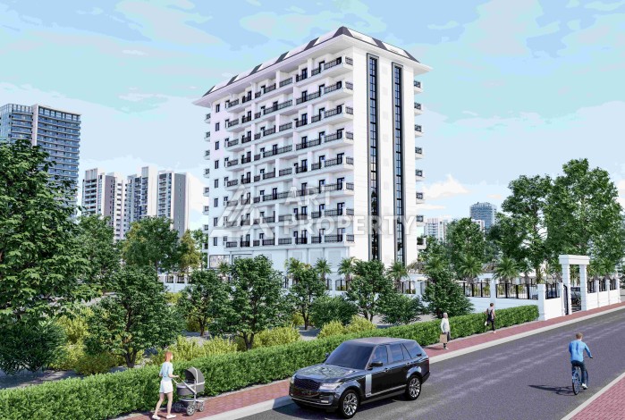 Современные квартиры 1+1 в новой резиденции от 53 до 60 кв.м. в центре Махмутлара - Ракурс 7