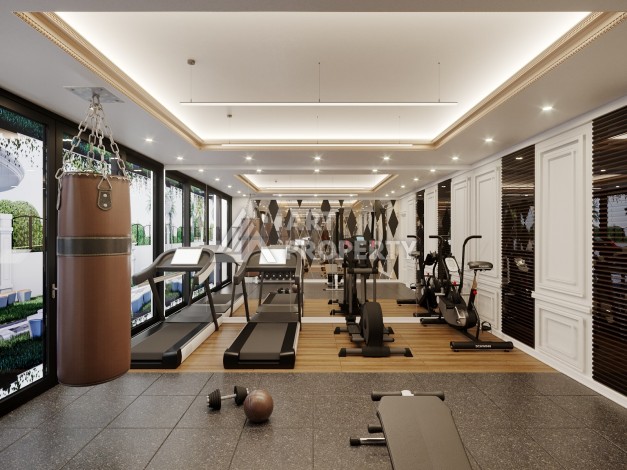 Современные квартиры 1+1 в новой резиденции от 53 до 60 кв.м. в центре Махмутлара - Ракурс 15