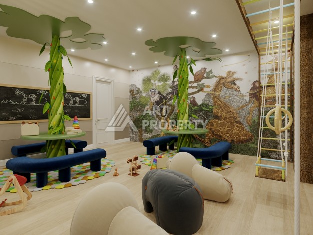 Современные квартиры 1+1 в новой резиденции от 53 до 60 кв.м. в центре Махмутлара - Ракурс 21