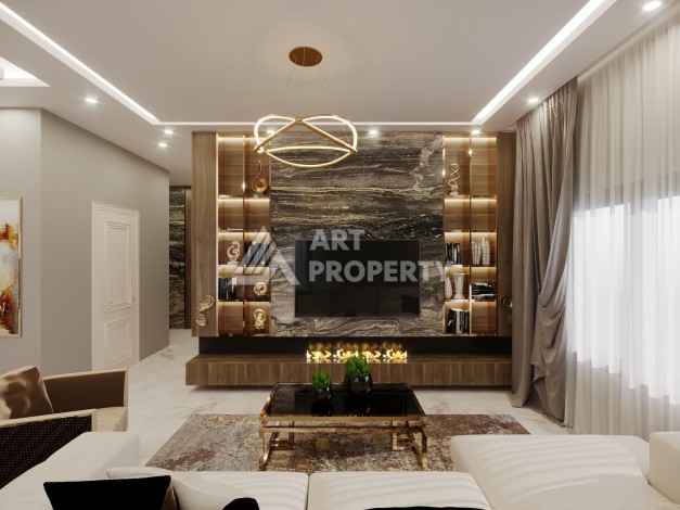 Современные квартиры 1+1 в новой резиденции от 53 до 60 кв.м. в центре Махмутлара - Ракурс 23