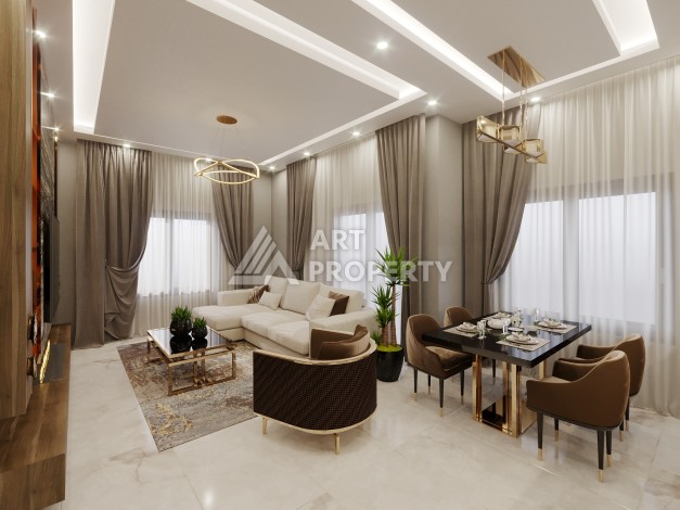 Современные квартиры 1+1 в новой резиденции от 53 до 60 кв.м. в центре Махмутлара - Ракурс 25