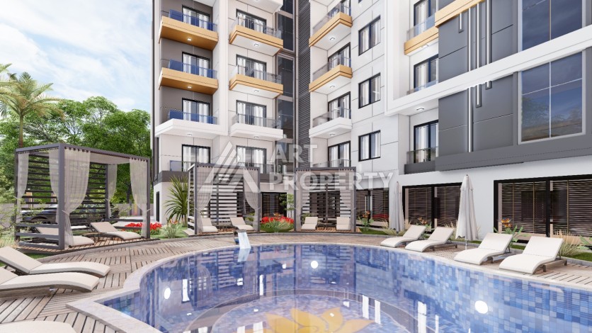 Современные квартиры 1+1 в центре Махмутлара, 50 кв.м. - Ракурс 3