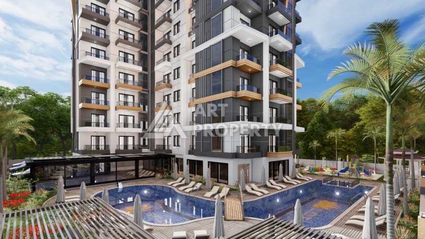 Современные квартиры 1+1 в центре Махмутлара, 50 кв.м. - Ракурс 6