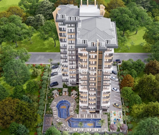 Современные квартиры 1+1 в центре Махмутлара, 50 кв.м. - Ракурс 21