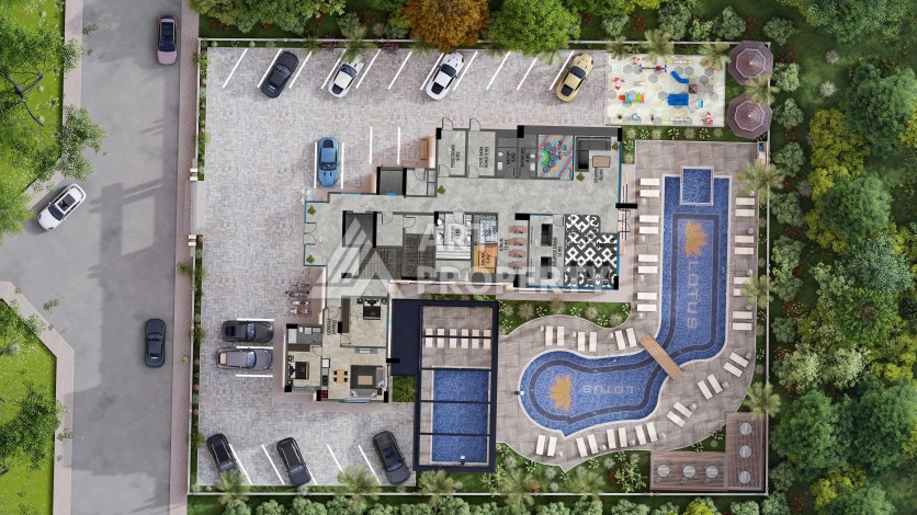 Современные квартиры 1+1 в центре Махмутлара, 50 кв.м. - Ракурс 44