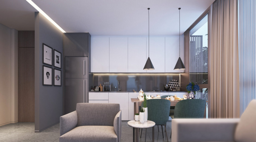 Проект в близи моря в районе Каргыджак, 61 м2! - Ракурс 36