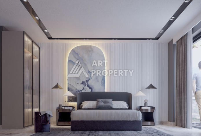 Вилла 4+1 с бассейном и гаражом, 230 кв.м. Тепе, Алания - Ракурс 19