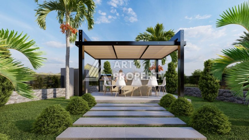 Вилла 4+1 с бассейном и гаражом, 230 кв.м. Тепе, Алания - Ракурс 23