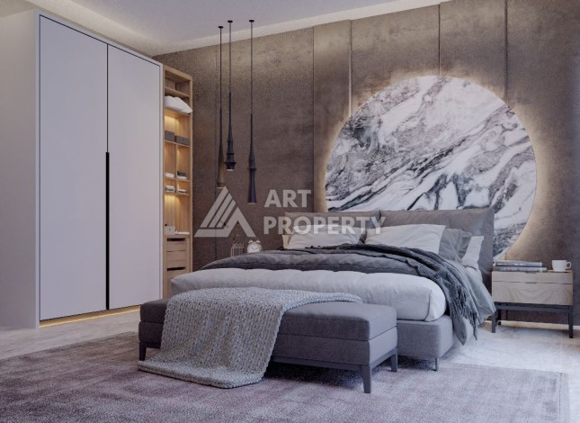 Вилла 4+1 с бассейном и гаражом, 230 кв.м. Тепе, Алания - Ракурс 24