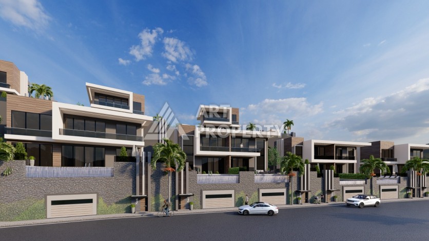 Вилла 4+1 с бассейном и гаражом, 230 кв.м. Тепе, Алания - Ракурс 28