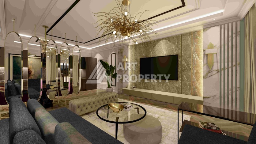 Квартиры 1+1, 2+1, 3+1 и 4+1 в резиденции люкс класса. Махмутлар, Алания - Ракурс 45