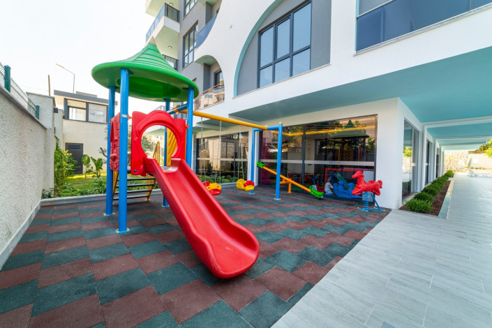 Квартира 1+1 в новом комплексе с инфраструктурой 5* отеля в тихом месте Махмутлара, 75 м2 - Ракурс 23