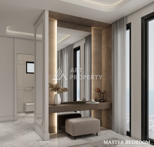 Роскошные виллы 4+1 с личным бассейном и гаражом в районе Каргыджак, 339 – 365 кв.м. - Ракурс 16