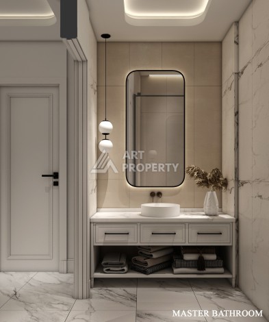 Роскошные виллы 4+1 с личным бассейном и гаражом в районе Каргыджак, 339 – 365 кв.м. - Ракурс 17