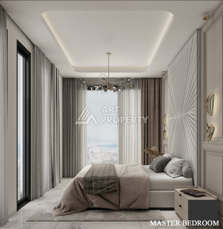 Роскошные виллы 4+1 с личным бассейном и гаражом в районе Каргыджак, 339 – 365 кв.м. - Ракурс 19