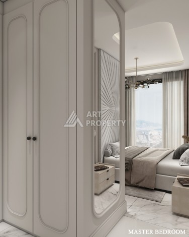 Роскошные виллы 4+1 с личным бассейном и гаражом в районе Каргыджак, 339 – 365 кв.м. - Ракурс 20