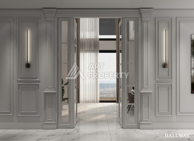 Роскошные виллы 4+1 с личным бассейном и гаражом в районе Каргыджак, 339 – 365 кв.м. - Ракурс 22