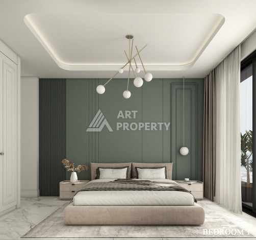 Роскошные виллы 4+1 с личным бассейном и гаражом в районе Каргыджак, 339 – 365 кв.м. - Ракурс 23