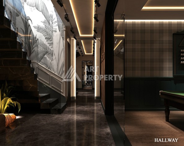 Роскошные виллы 4+1 с личным бассейном и гаражом в районе Каргыджак, 339 – 365 кв.м. - Ракурс 38