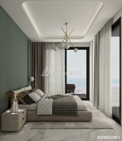 Роскошные виллы 4+1 с личным бассейном и гаражом в районе Каргыджак, 339 – 365 кв.м. - Ракурс 39