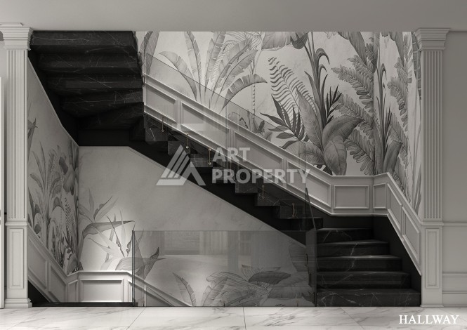 Роскошные виллы 4+1 с личным бассейном и гаражом в районе Каргыджак, 339 – 365 кв.м. - Ракурс 47